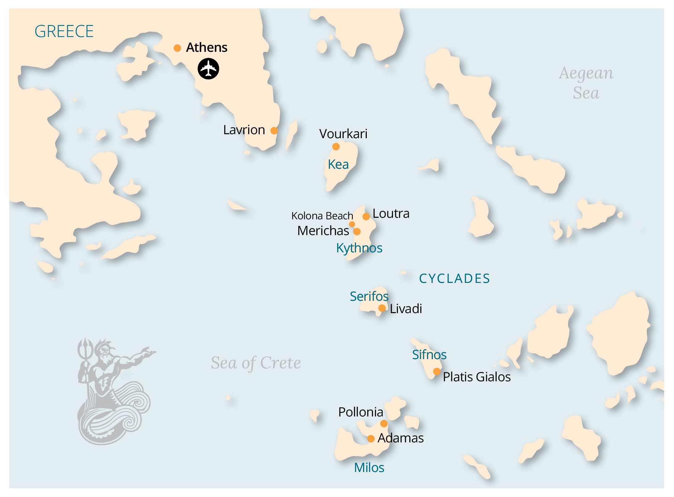 Sail the Cyclades Greek Islands Guided Tour in Greece