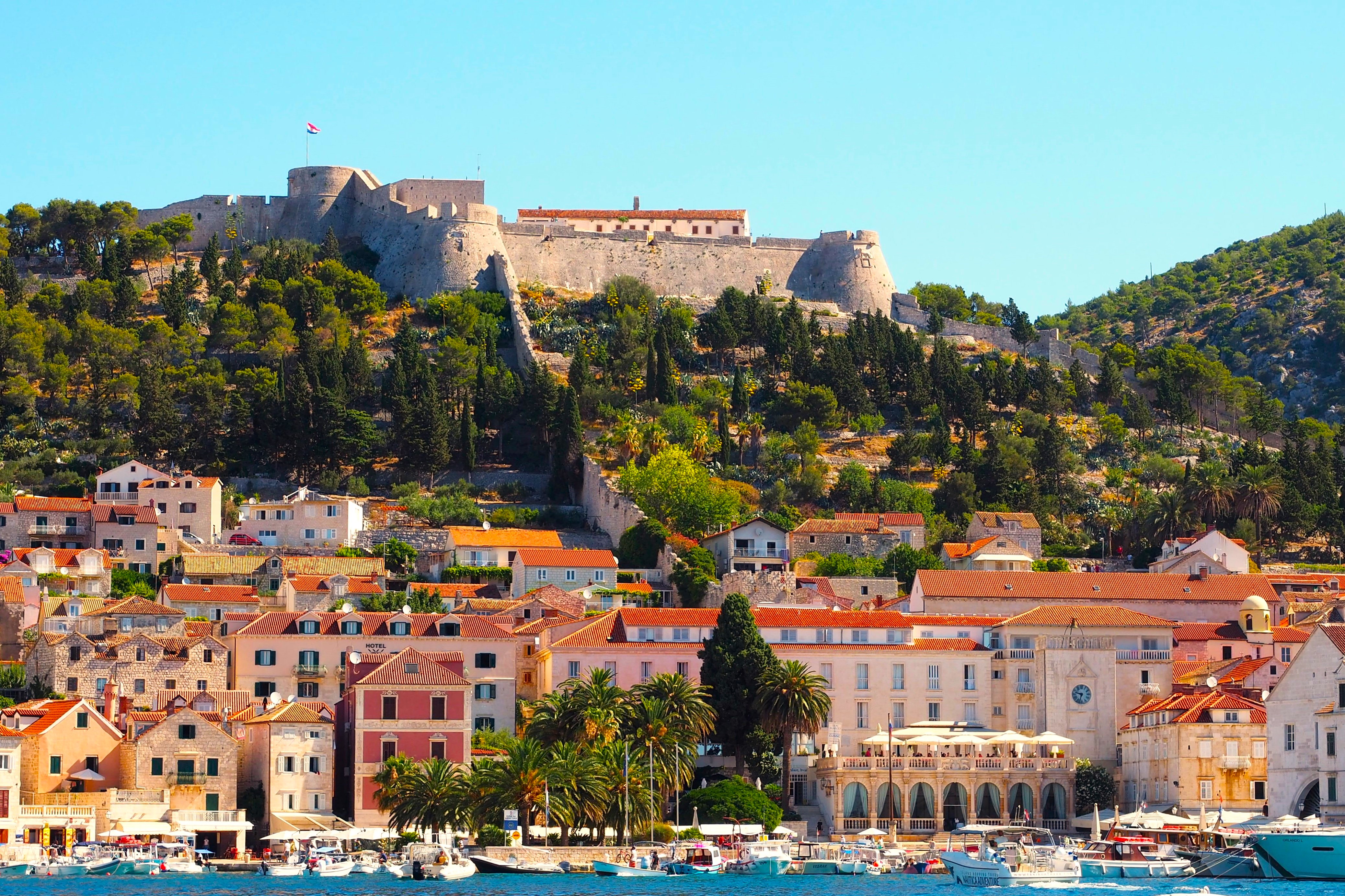 Hvar Island visit Croatia small group sailing tour Split to Dubrovnik flotilla of yachts